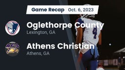 Recap: Oglethorpe County  vs. Athens Christian  2023