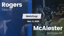 Matchup: Rogers  vs. McAlester  2020