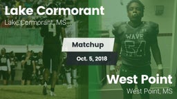 Matchup: Lake Cormorant vs. West Point  2018