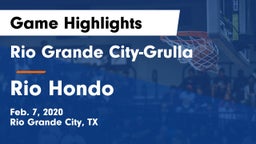 Rio Grande City-Grulla  vs Rio Hondo  Game Highlights - Feb. 7, 2020