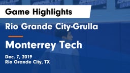 Rio Grande City-Grulla  vs Monterrey Tech Game Highlights - Dec. 7, 2019