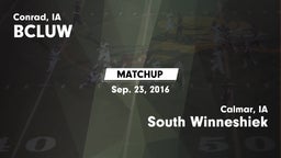 Matchup: BCLUW vs. South Winneshiek  2016