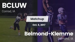 Matchup: BCLUW vs. Belmond-Klemme  2017