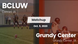 Matchup: BCLUW vs. Grundy Center  2020