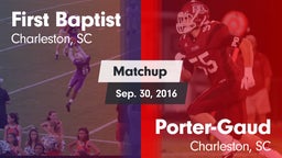 Matchup: First Baptist vs. Porter-Gaud  2016