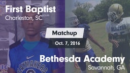 Matchup: First Baptist vs. Bethesda Academy 2016