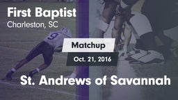 Matchup: First Baptist vs. St. Andrews of Savannah 2016