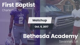 Matchup: First Baptist vs. Bethesda Academy 2017