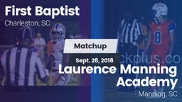 Matchup: First Baptist vs. Laurence Manning Academy  2018