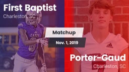Matchup: First Baptist vs. Porter-Gaud  2019