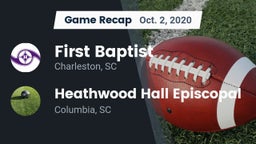 Recap: First Baptist  vs. Heathwood Hall Episcopal  2020