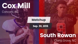 Matchup: Cox Mill vs. South Rowan  2016