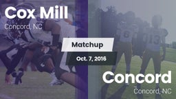 Matchup: Cox Mill vs. Concord  2016