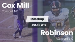 Matchup: Cox Mill vs. Robinson  2016