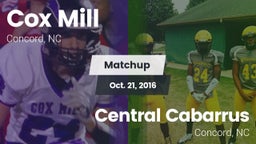 Matchup: Cox Mill vs. Central Cabarrus  2016