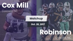 Matchup: Cox Mill vs. Robinson  2017