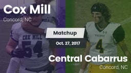 Matchup: Cox Mill vs. Central Cabarrus  2017