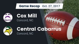 Recap: Cox Mill  vs. Central Cabarrus  2017