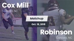 Matchup: Cox Mill vs. Robinson  2018