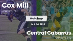 Matchup: Cox Mill vs. Central Cabarrus  2018