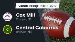 Recap: Cox Mill  vs. Central Cabarrus  2019