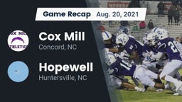 Recap: Cox Mill  vs. Hopewell  2021