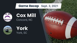 Recap: Cox Mill  vs. York  2021