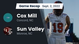 Recap: Cox Mill  vs. Sun Valley  2022