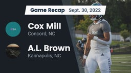 Recap: Cox Mill  vs. A.L. Brown  2022