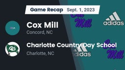 Recap: Cox Mill  vs. Charlotte Country Day School 2023