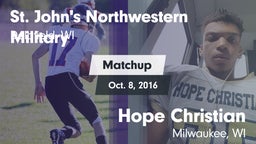 Matchup: St. John's Northwest vs. Hope Christian  2016