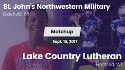 Matchup: St. John's Northwest vs. Lake Country Lutheran  2017