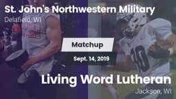 Matchup: St. John's Northwest vs. Living Word Lutheran  2019