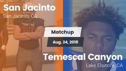 Matchup: San Jacinto High vs. Temescal Canyon  2018