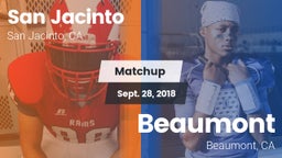 Matchup: San Jacinto High vs. Beaumont  2018