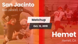Matchup: San Jacinto High vs. Hemet  2018