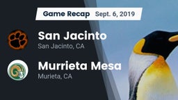 Recap: San Jacinto  vs. Murrieta Mesa  2019
