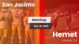 Matchup: San Jacinto High vs. Hemet  2019