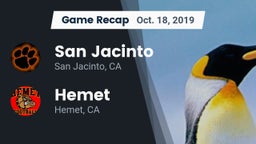 Recap: San Jacinto  vs. Hemet  2019