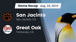 Recap: San Jacinto  vs. Great Oak  2019