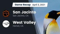 Recap: San Jacinto  vs. West Valley  2021