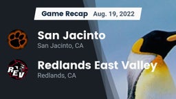 Recap: San Jacinto  vs. Redlands East Valley  2022