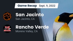 Recap: San Jacinto  vs. Rancho Verde  2022