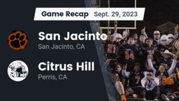 Recap: San Jacinto  vs. Citrus Hill  2023