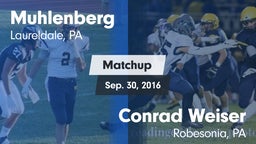 Matchup: Muhlenberg vs. Conrad Weiser  2016