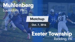 Matchup: Muhlenberg vs. Exeter Township  2016