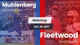 Matchup: Muhlenberg vs. Fleetwood  2017