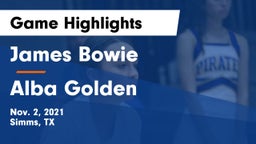 James Bowie  vs Alba Golden Game Highlights - Nov. 2, 2021