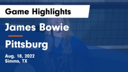 James Bowie  vs Pittsburg  Game Highlights - Aug. 18, 2022