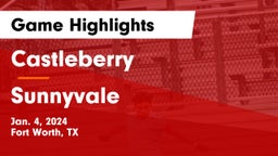 Castleberry  vs Sunnyvale  Game Highlights - Jan. 4, 2024